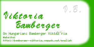 viktoria bamberger business card